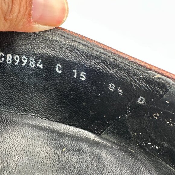 Salvatore Ferragamo Men Size 8.5 D Brown Leather Horsebit Loafer Dress Shoes - Picture 11 of 13